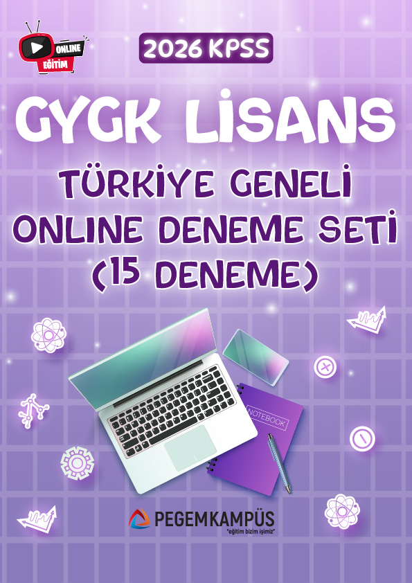 2026 KPSS Lisans GYGK Türkiye Geneli Online Deneme Seti (15 Deneme)