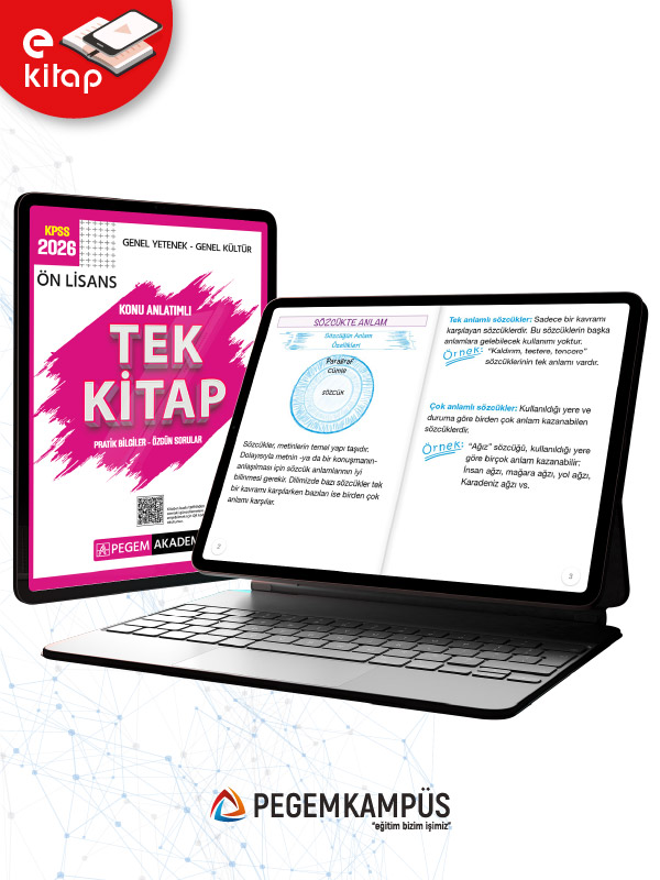 2026 KPSS Ön Lisans Genel Yetenek Genel Kültür Konu Anlatımlı Tek E-Kitap