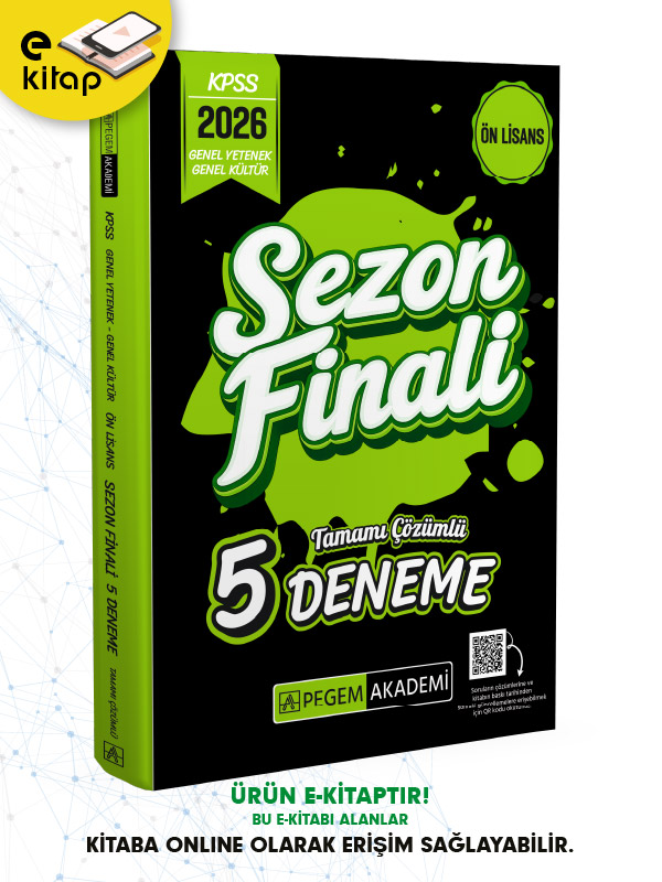 2026 KPSS Ön Lisans Genel Yetenek Genel Kültür Sezon Finali Tamamı Çözümlü 5 Deneme E-Kitap 2026 KPSS Ön Lisans Genel Yetenek Genel Kültür Sezon Finali Tamamı Çözümlü 5 Deneme E-Kitap