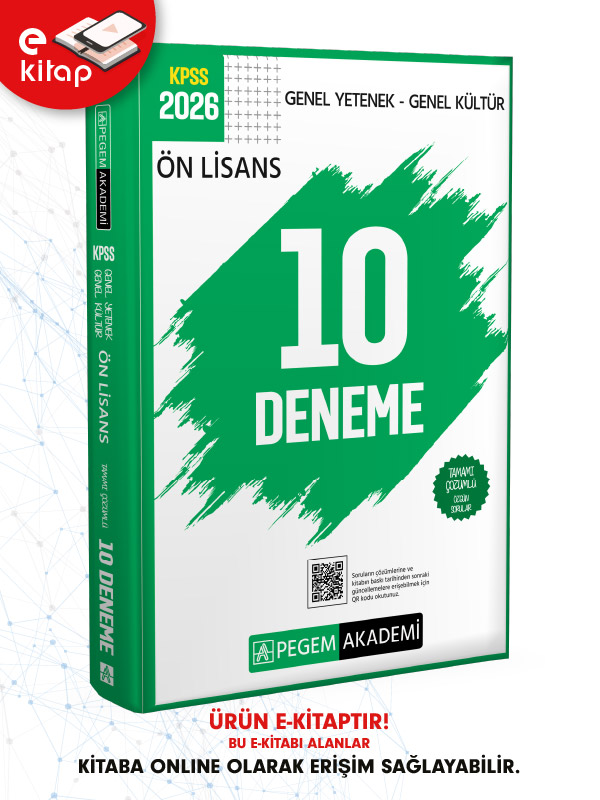2026 KPSS Ön Lisans Genel Yetenek Genel Kültür Tamamı Çözümlü 10 E-Deneme 2026 KPSS Ön Lisans Genel Yetenek Genel Kültür Tamamı Çözümlü 10 E-Deneme