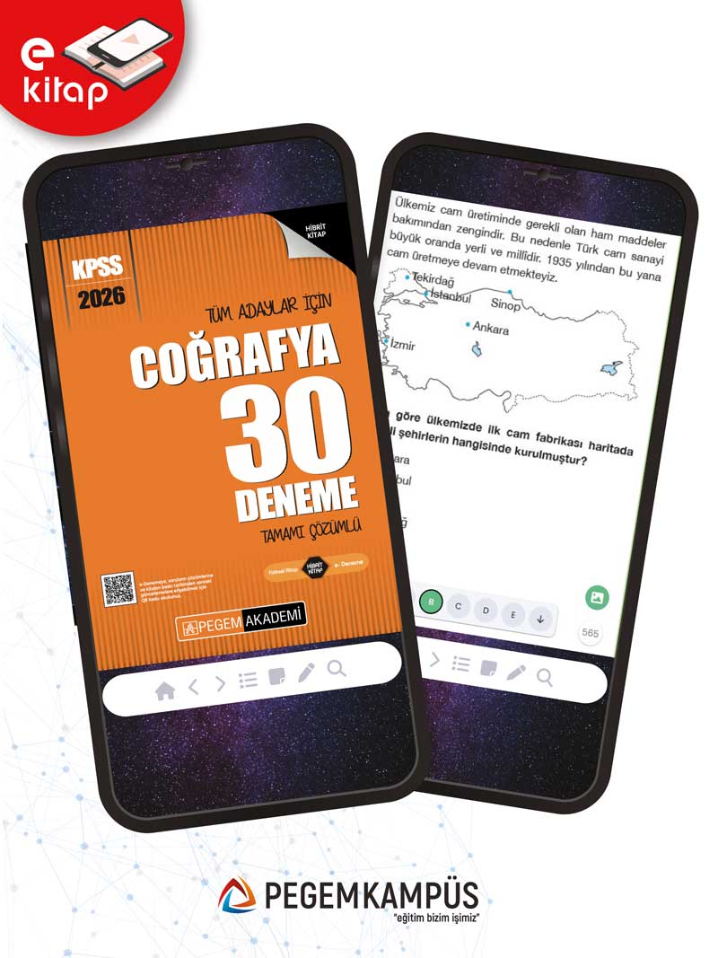 2026 KPSS Tüm Adaylar İçin Coğrafya Tamamı Çözümlü 30 E-Deneme