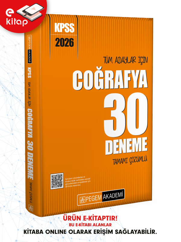 2026 KPSS Tüm Adaylar İçin Coğrafya Tamamı Çözümlü 30 E-Deneme