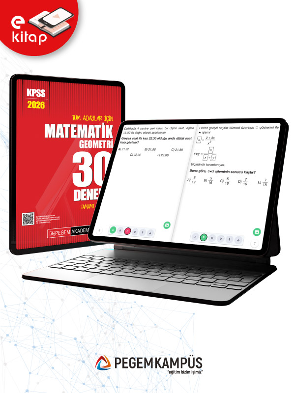 2026 KPSS Tüm Adaylar İçin Matematik-Geometri Tamamı Çözümlü 30 E-Deneme