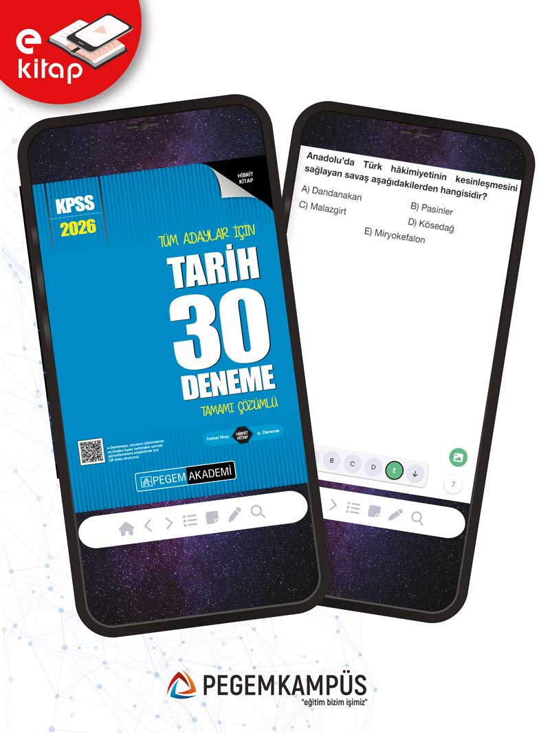 2026 KPSS Tüm Adaylar İçin Tarih Tamamı Çözümlü 30 E-Deneme
