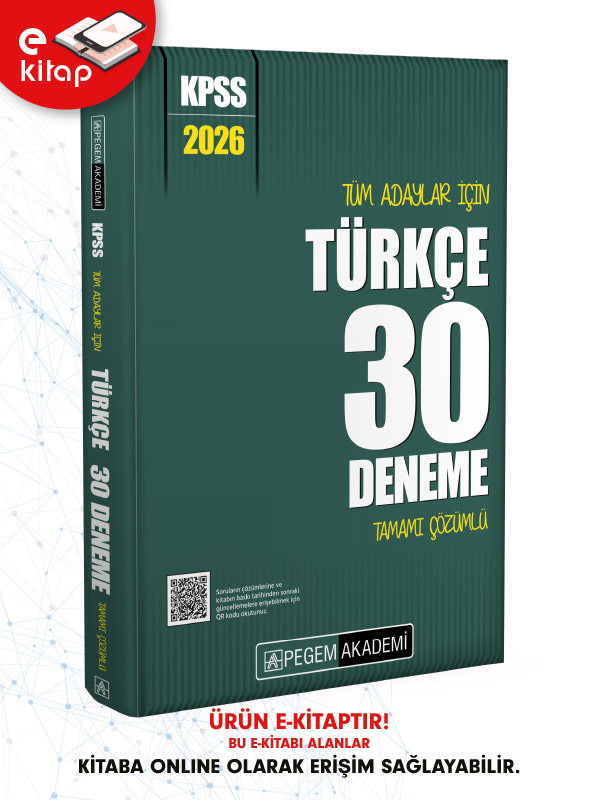 2026 KPSS Tüm Adaylar İçin Türkçe Tamamı Çözümlü 30 E-Deneme