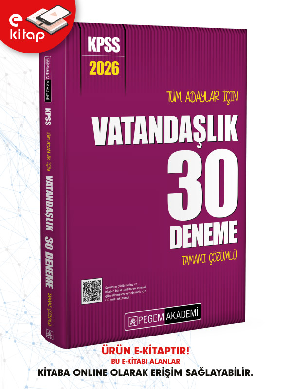2026 KPSS Tüm Adaylar İçin Vatandaşlık Tamamı Çözümlü 30 E-Deneme