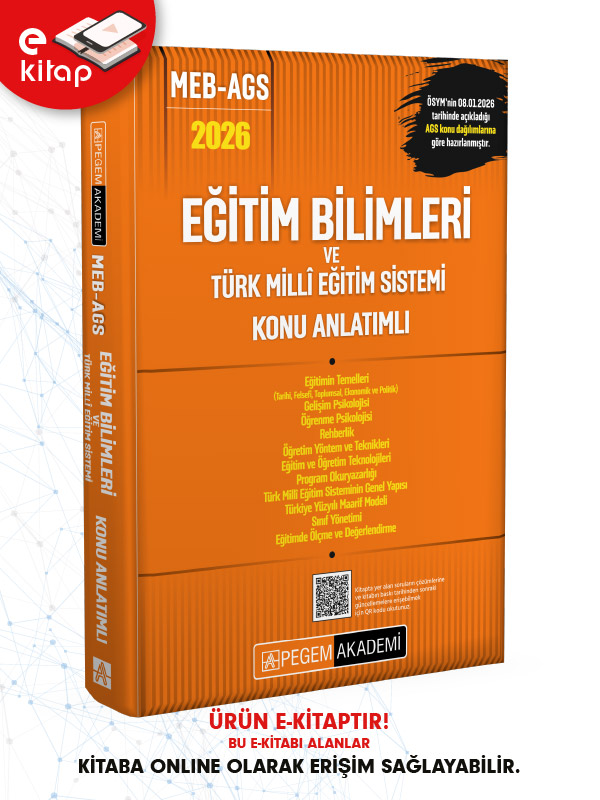 2026 MEB-AGS Eğitim Bilimleri ve Türk Millî Eğitim Sistemi Konu Anlatımlı E-Kitap
