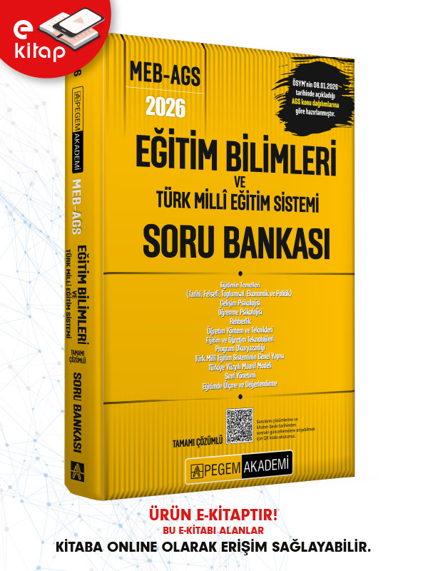 2026 MEB-AGS Eğitim Bilimleri ve Türk Millî Eğitim Sistemi Tamamı Çözümlü E-Soru Bankası