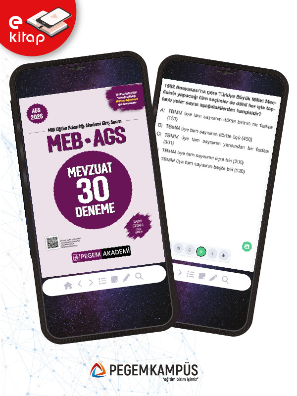 2026 MEB-AGS Mevzuat Tamamı Çözümlü 30 Deneme E-Kitap
