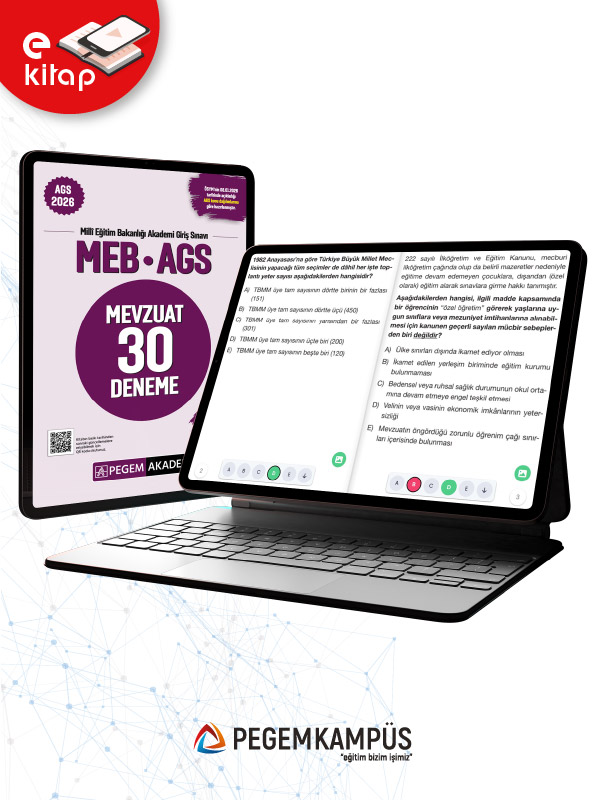 2026 MEB-AGS Mevzuat Tamamı Çözümlü 30 Deneme E-Kitap