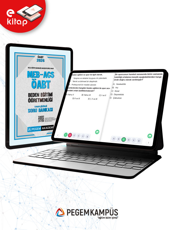 2026 MEB-AGS ÖABT Beden Eğitimi Öğretmenliği Tamamı Çözümlü E-Soru Bankası 2026 MEB-AGS ÖABT Beden Eğitimi Öğretmenliği Tamamı Çözümlü E-Soru Bankası