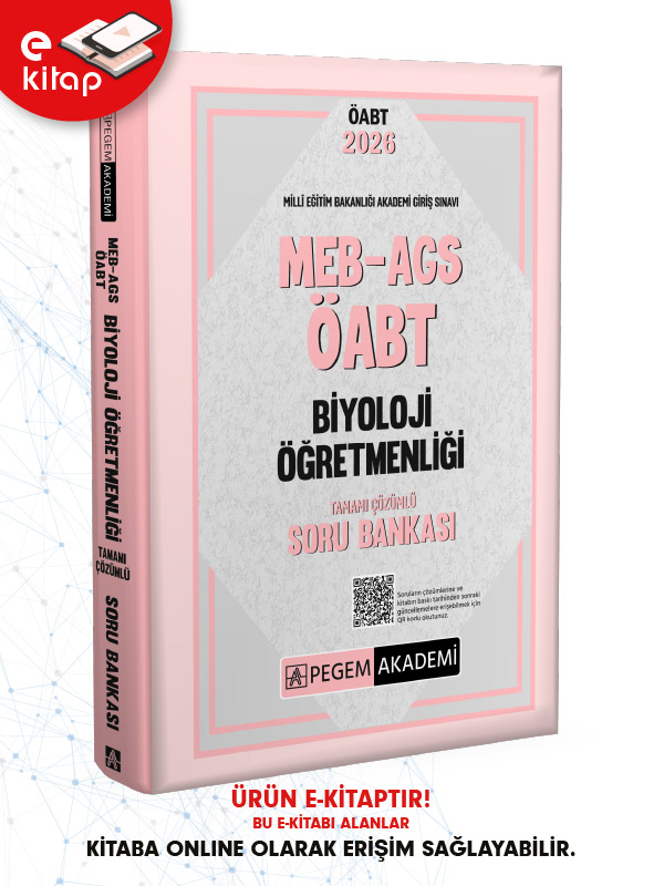 2026 MEB-AGS ÖABT Biyoloji Öğretmenliği Tamamı Çözümlü E-Soru Bankası 2026 MEB-AGS ÖABT Biyoloji Öğretmenliği Tamamı Çözümlü E-Soru Bankası