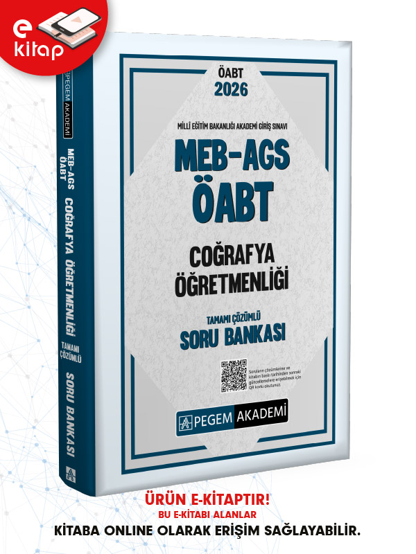 2026 MEB-AGS ÖABT Coğrafya Öğretmenliği Tamamı Çözümlü E-Soru Bankası