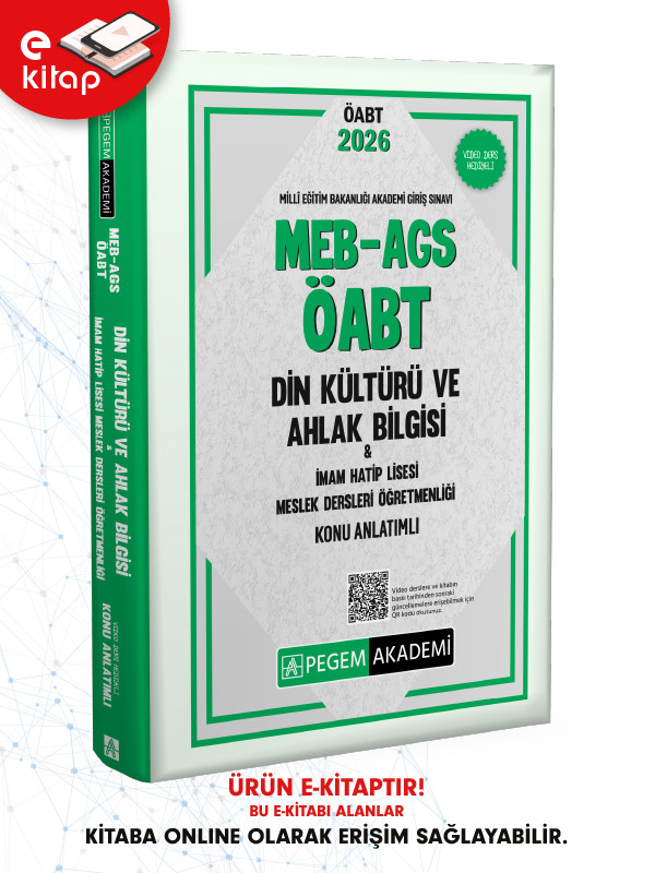 2026 MEB-AGS ÖABT Din Kültürü ve Ahlak Bilgisi Öğretmenliği Konu Anlatımlı E-Kitap