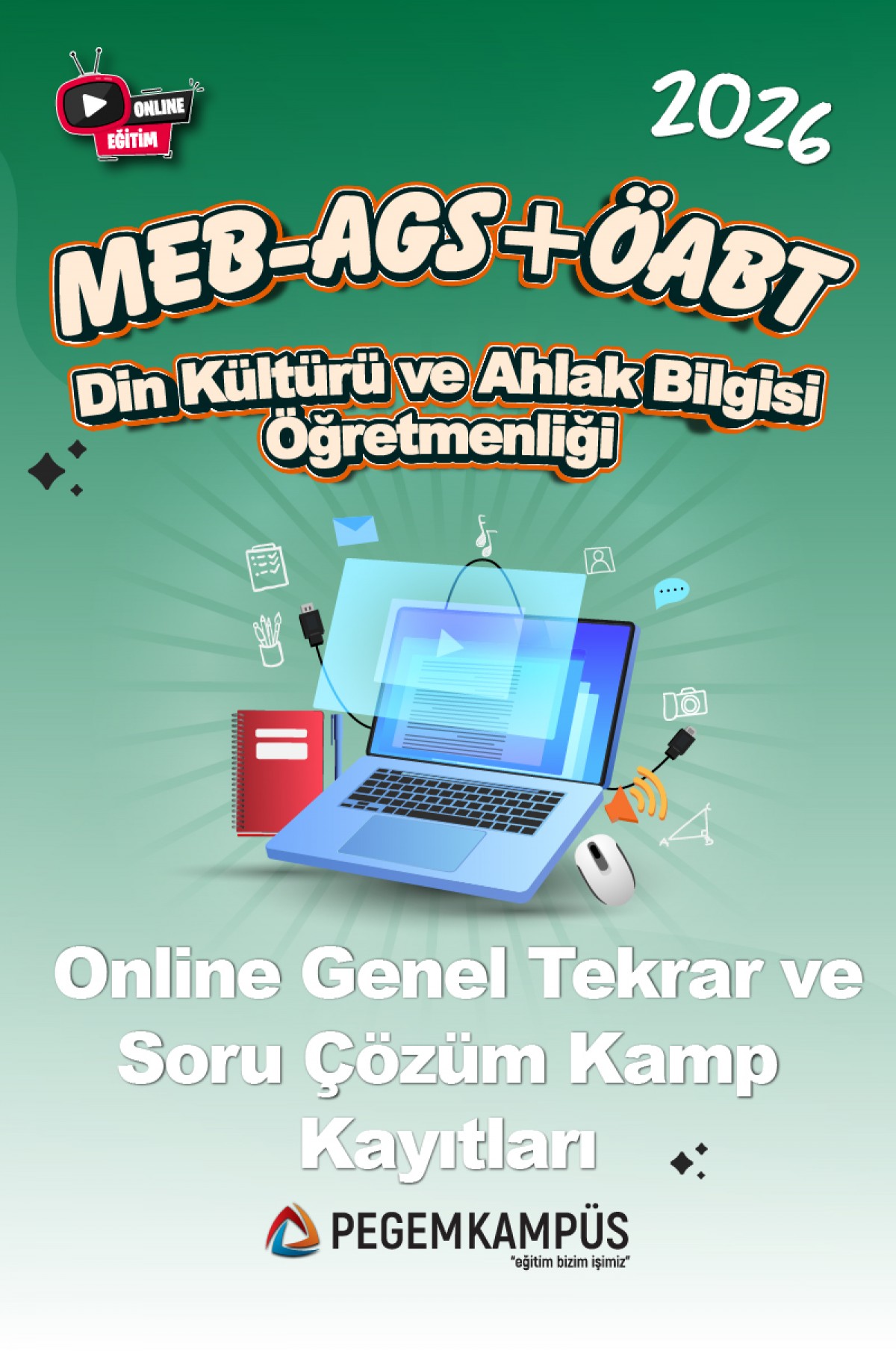 2026 MEB-AGS + ÖABT Din Kültürü ve Ahlak Bilgisi Öğretmenliği Online Genel Tekrar ve Soru Çözüm Kamp Kayıtları 2026 MEB-AGS + ÖABT Din Kültürü ve Ahlak Bilgisi Öğretmenliği Online Genel Tekrar ve Soru Çözüm Kamp Kayıtları
