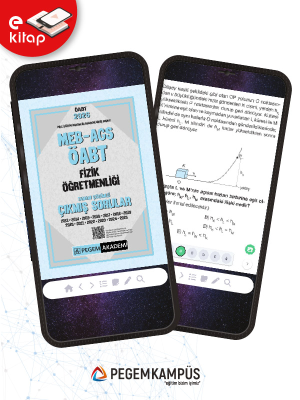 2026 MEB-AGS ÖABT Fizik Öğretmenliği Tamamı Çözümlü Çıkmış Sorular (e-kitap)