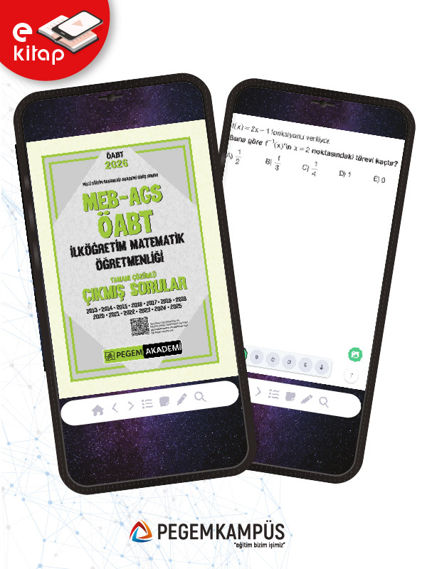 2026 MEB-AGS ÖABT İlköğretim Matematik Öğretmenliği Tamamı Çözümlü Çıkmış Sorular (e-kitap)