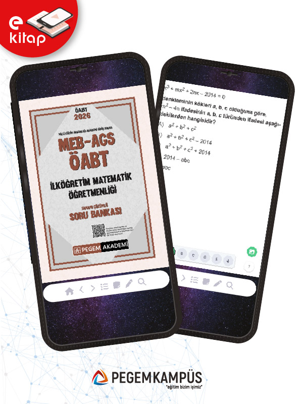 2026 MEB-AGS ÖABT İlköğretim Matematik Öğretmenliği Tamamı Çözümlü E-Soru Bankası 2026 MEB-AGS ÖABT İlköğretim Matematik Öğretmenliği Tamamı Çözümlü E-Soru Bankası