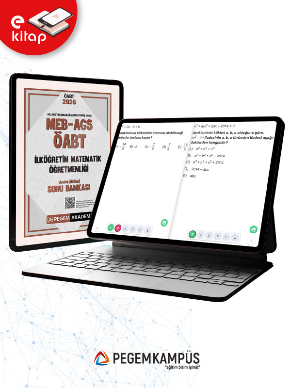 2026 MEB-AGS ÖABT İlköğretim Matematik Öğretmenliği Tamamı Çözümlü E-Soru Bankası 2026 MEB-AGS ÖABT İlköğretim Matematik Öğretmenliği Tamamı Çözümlü E-Soru Bankası