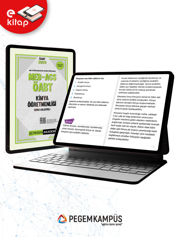2026 MEB-AGS ÖABT Kimya Öğretmenliği Konu Anlatımlı E-Kitap
