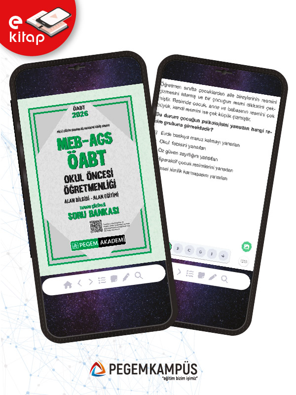 2026 MEB-AGS ÖABT Okul Öncesi Öğretmenliği Alan Bilgisi - Alan Eğitimi Tamamı Çözümlü E-Soru Bankası 2026 MEB-AGS ÖABT Okul Öncesi Öğretmenliği Alan Bilgisi - Alan Eğitimi Tamamı Çözümlü E-Soru Bankası