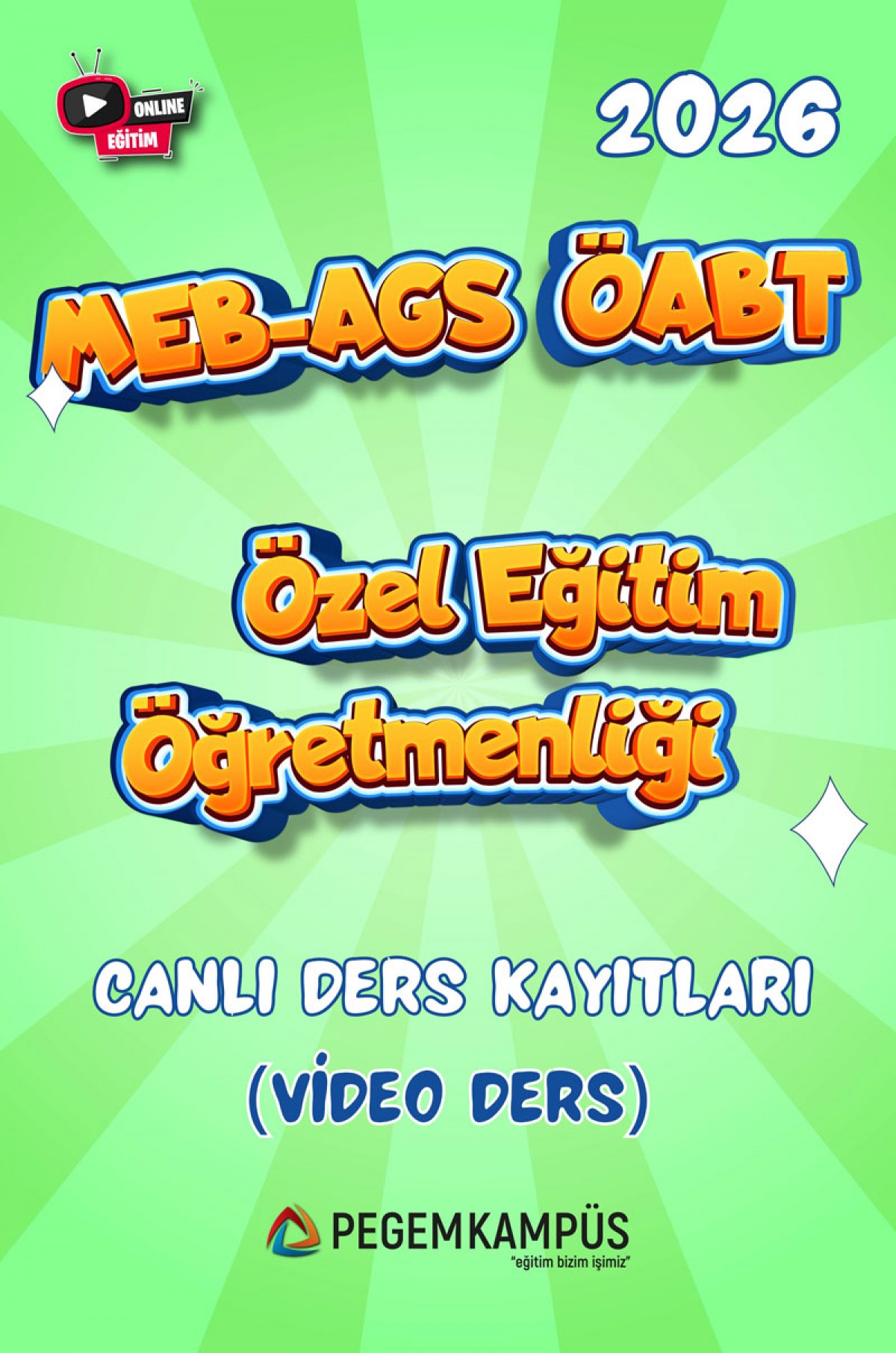 2026 MEB-AGS ÖABT Özel Eğitim Öğretmenliği Canlı Ders Kayıtları (Video Ders)