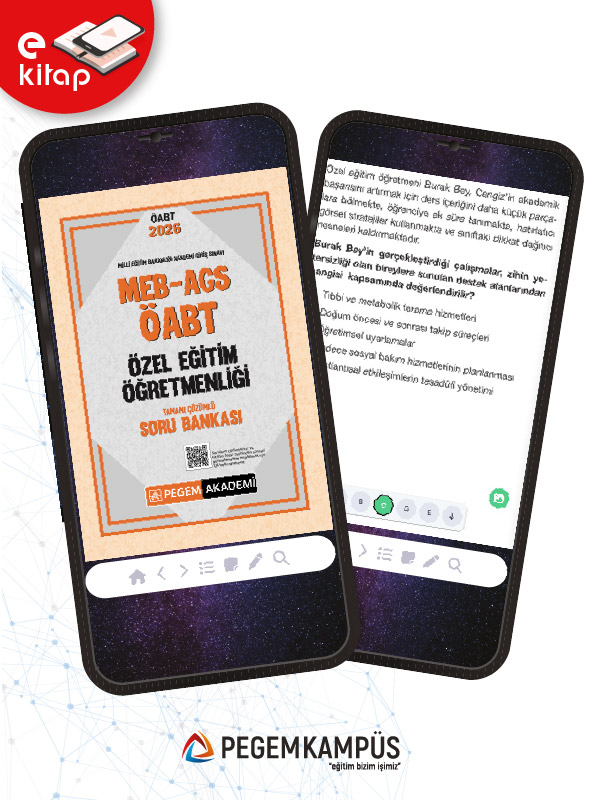 2026 MEB-AGS ÖABT Özel Eğitim Öğretmenliği Tamamı Çözümlü E-Soru Bankası 2026 MEB-AGS ÖABT Özel Eğitim Öğretmenliği Tamamı Çözümlü E-Soru Bankası