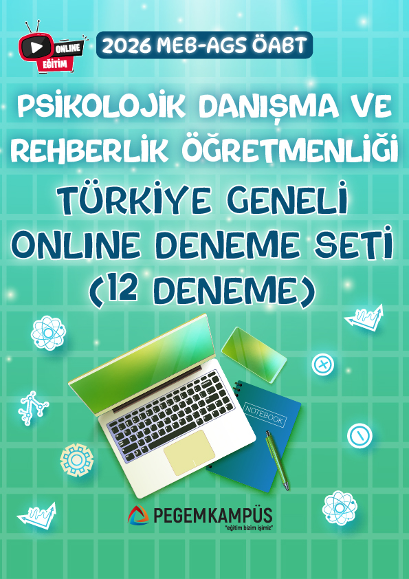 2026 MEB-AGS ÖABT Psikolojik Danışma ve Rehberlik Öğretmenliği Türkiye Geneli Online Deneme Seti (12 Deneme) 2026 MEB-AGS ÖABT Psikolojik Danışma ve Rehberlik Öğretmenliği Türkiye Geneli Online Deneme Seti (12 Deneme)