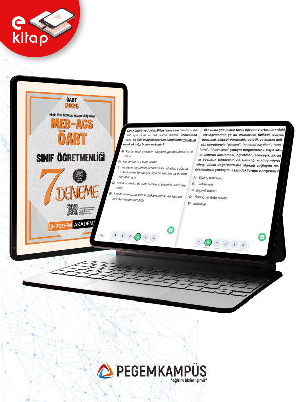 2026 MEB-AGS-ÖABT Sınıf Öğretmenliği Tamamı Çözümlü 7 E-Deneme