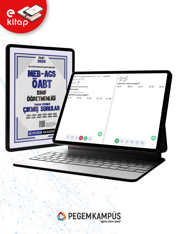 2026 MEB-AGS ÖABT Sınıf Öğretmenliği Tamamı Çözümlü Çıkmış Sorular (e-kitap)