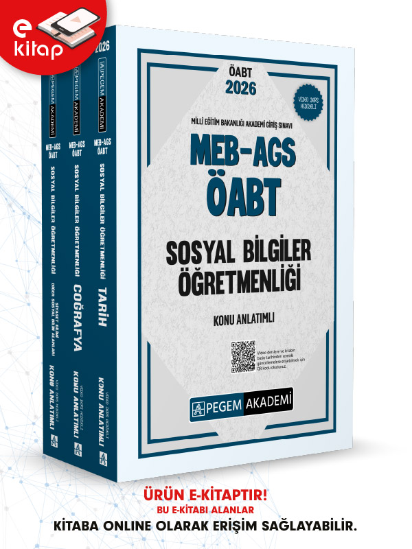 2026 MEB-AGS ÖABT Sosyal Bilgiler Öğretmenliği Konu Anlatımlı E-Kitap Seti