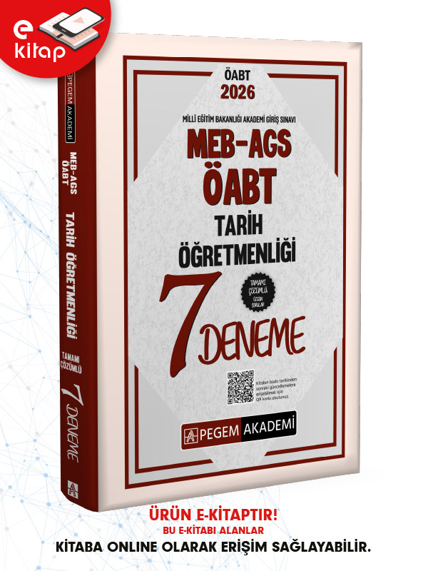 2026 MEB-AGS-ÖABT Tarih Öğretmenliği Tamamı Çözümlü 7 E-Deneme