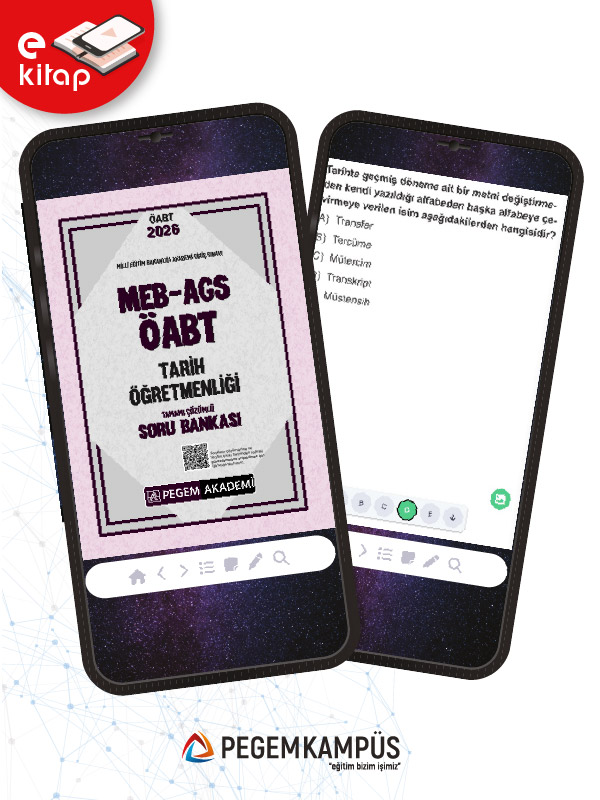 2026 MEB-AGS ÖABT Tarih Öğretmenliği Tamamı Çözümlü E-Soru Bankası 2026 MEB-AGS ÖABT Tarih Öğretmenliği Tamamı Çözümlü E-Soru Bankası