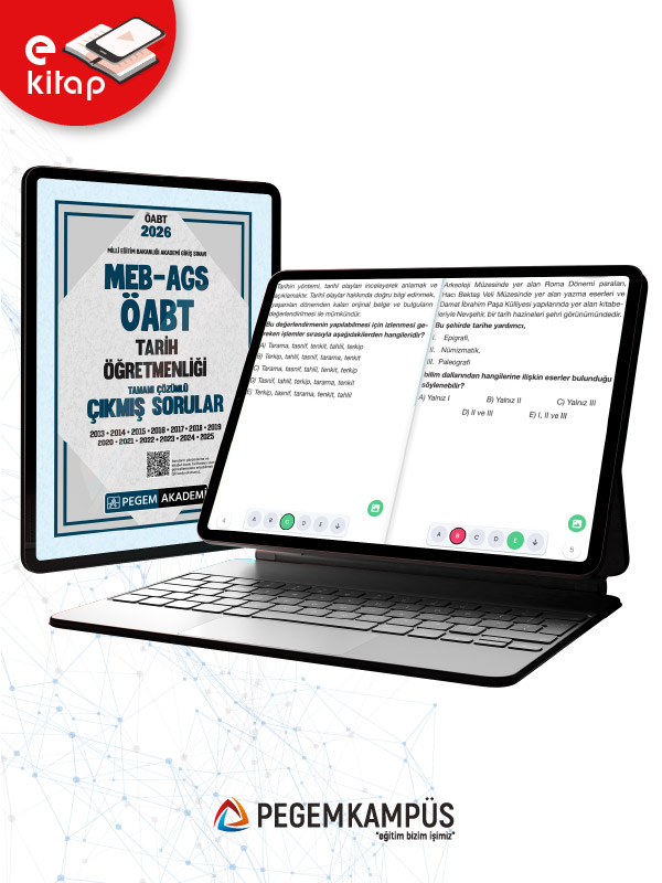 2026 MEB-AGS ÖABT Tarih Öğretmenliği Tamamı Çözümü Çıkmış Sorular (e-kitap)