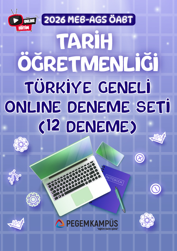 2026 MEB-AGS ÖABT Tarih Öğretmenliği Türkiye Geneli Online Deneme Seti (12 Deneme)