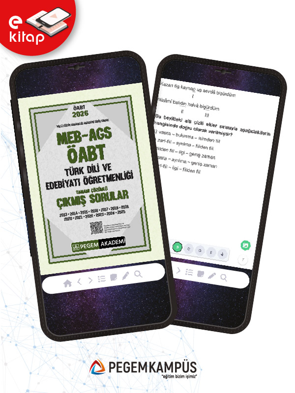 2026 MEB-AGS ÖABT Türk Dili ve Edebiyatı Öğretmenliği Tamamı Çözümlü Çıkmış Sorular (e-kitap)
