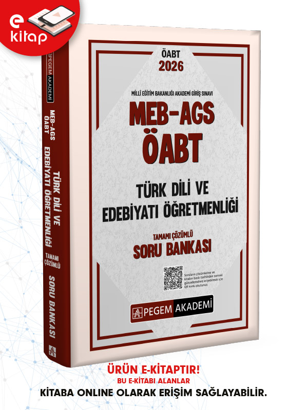 2026 MEB-AGS ÖABT Türk Dili ve Edebiyatı Öğretmenliği Tamamı Çözümlü E-Soru Bankası 2026 MEB-AGS ÖABT Türk Dili ve Edebiyatı Öğretmenliği Tamamı Çözümlü E-Soru Bankası