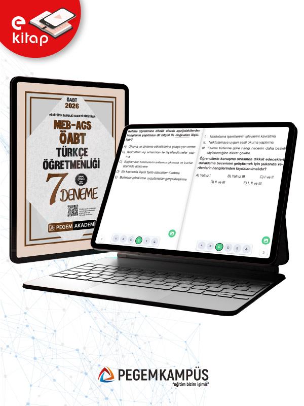 2026 MEB-AGS-ÖABT Türkçe Öğretmenliği Tamamı Çözümlü 7 E-Deneme