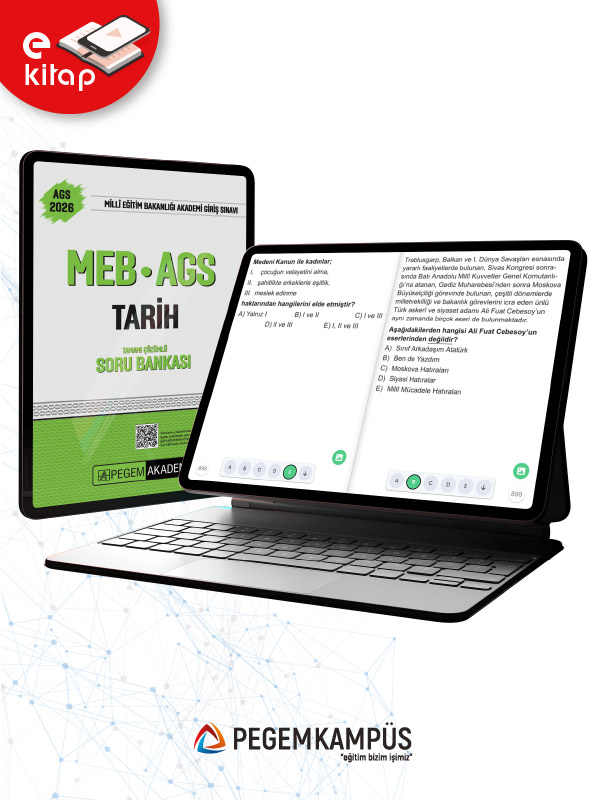 2026 MEB-AGS Tarih Tamamı Çözümlü E-Soru Bankası
