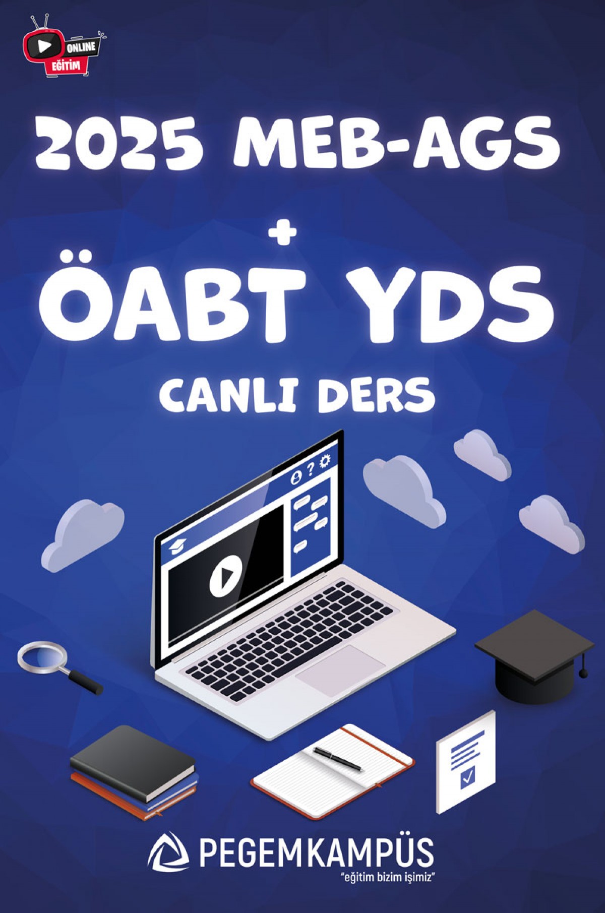 2026 MEB-AGS + YDS Canlı Dersler + Ders İzleme Defteri + Soru Bankası
