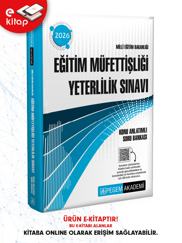 2026 MEB Eğitim Müfettişliği Yeterlilik Sınavı Konu Anlatımlı Soru Bankası E-Kitap 2026 MEB Eğitim Müfettişliği Yeterlilik Sınavı Konu Anlatımlı Soru Bankası E-Kitap