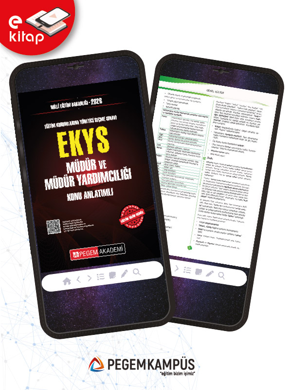 2026 Millî Eğitim Bakanlığı Eğitim Kurumlarına Yönetici Seçme Sınavı (EKYS) Müdür ve Müdür Yardımcılığı Konu Anlatımlı E-Kitap