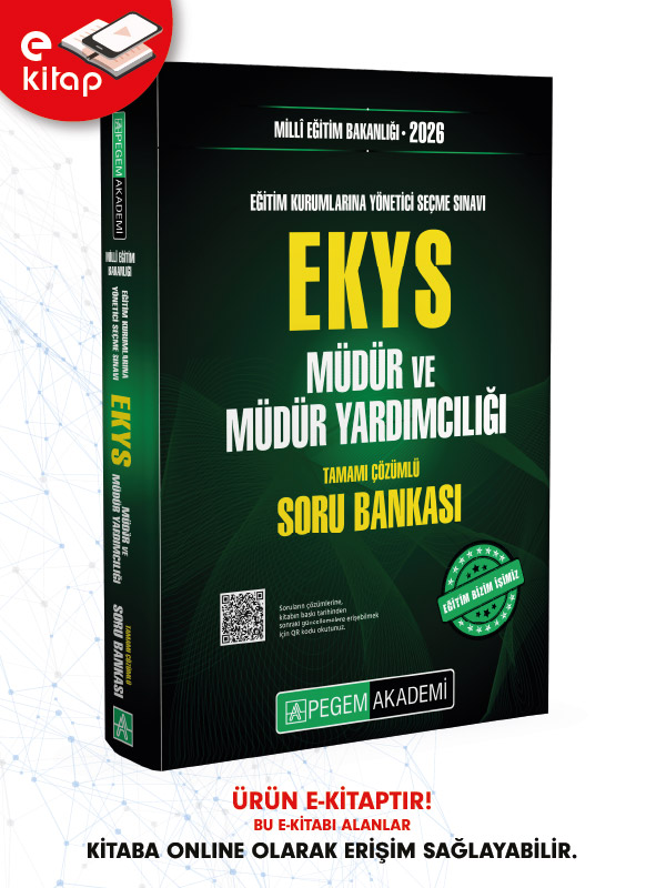 2026 Millî Eğitim Bakanlığı Eğitim Kurumlarına Yönetici Seçme Sınavı (EKYS) Müdür ve Müdür Yardımcılığı Tamamı Çözümlü E-Soru Bankası 2026 Millî Eğitim Bakanlığı Eğitim Kurumlarına Yönetici Seçme Sınavı (EKYS) Müdür ve Müdür Yardımcılığı Tamamı Çözümlü E-Soru Bankası