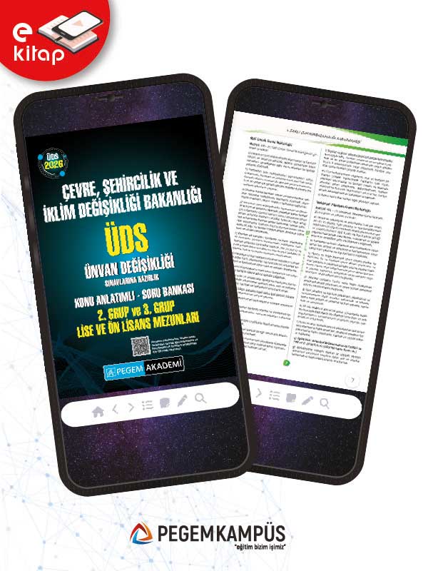 2026 ÜDS Çevre Şehircilik ve İklim Değişikliği Bakanlığı ÜDS Ünvan Değişikliği Sınavlarına Hazırlık Konu Anlatımlı Soru Bankası E-Kitap - 2. Grup ve 3. Grup ÖN LİSANS MEZUNLARI 2026 ÜDS Çevre Şehircilik ve İklim Değişikliği Bakanlığı ÜDS Ünvan Değişikliği Sınavlarına Hazırlık Konu Anlatımlı Soru Bankası E-Kitap - 2. Grup ve 3. Grup ÖN LİSANS MEZUNLARI