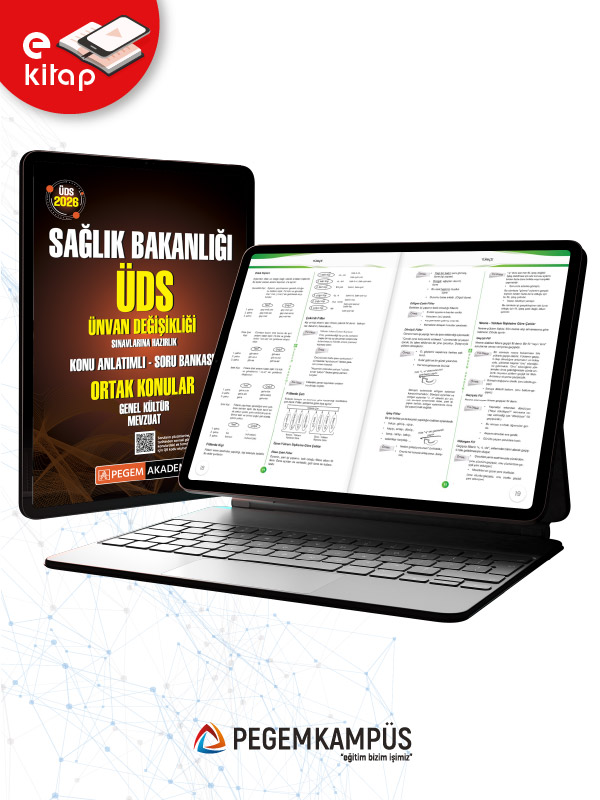 2026 ÜDS Sağlık Bakanlığı Ünvan Değişikliği Sınavlarına Hazırlık Ortak Konular Genel Kültür Mevzuat Konu Anlatımlı Soru Bankası E-Kitap