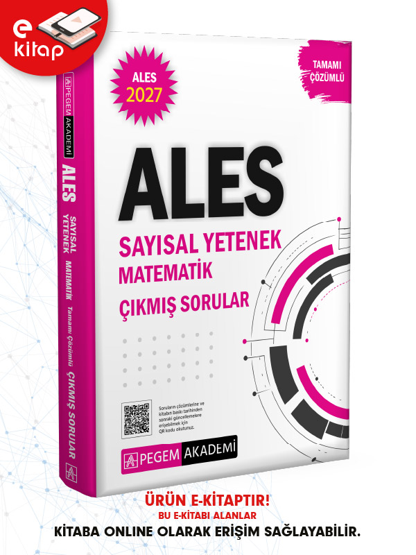 2027 ALES Sayısal Yetenek Matematik Tamamı Çözümlü Çıkmış Sorular E-Kitap 2027 ALES Sayısal Yetenek Matematik Tamamı Çözümlü Çıkmış Sorular E-Kitap