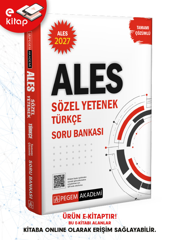 2027 ALES Sözel Yetenek Türkçe Tamamı Çözümlü E-Soru Bankası 2027 ALES Sözel Yetenek Türkçe Tamamı Çözümlü E-Soru Bankası