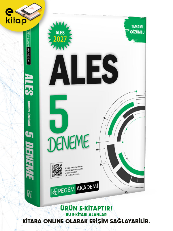 2027 ALES Tamamı Çözümlü 5 Deneme E-Kitap