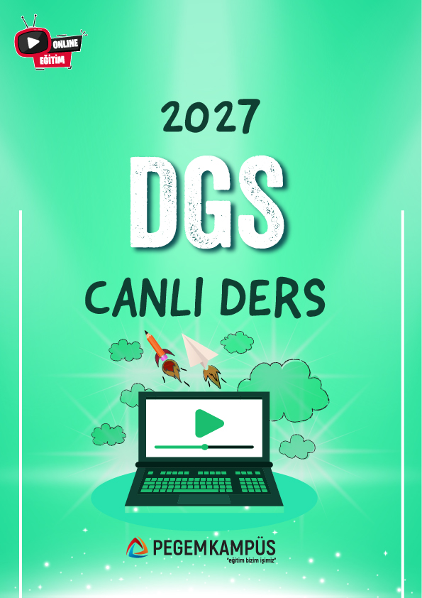 2027 DGS Canlı Ders + Ders İzleme Defteri + Soru Bankası