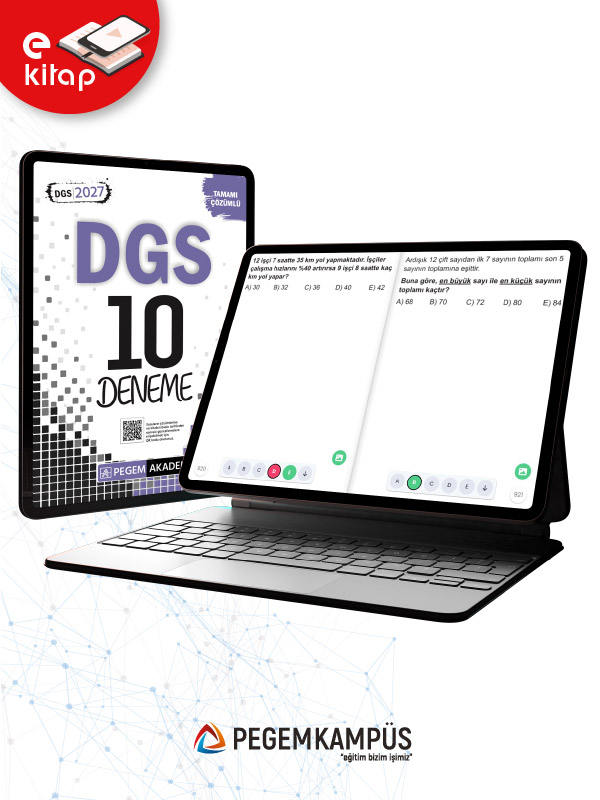 2027 DGS Tamamı Çözümlü 10 Deneme E-Kitap 2027 DGS Tamamı Çözümlü 10 Deneme E-Kitap